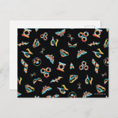 DCヒーローすごいガールズレインボーアイコンパターン ポストカード (正面/裏面)