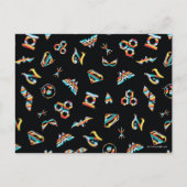 DCヒーローすごいガールズレインボーアイコンパターン ポストカード (正面)