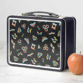 DCヒーローすごいガールズレインボーアイコンパターン メタルランチボックス (インサイチュ)