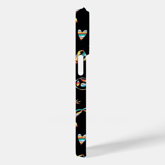 DCヒーローすごいガールズレインボーアイコンパターン Case-Mate iPhoneケース (裏面 / 右)