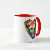 DCプライドハーレークイン&ポイズンアイビー漫画カバー マグカップ (正面右)