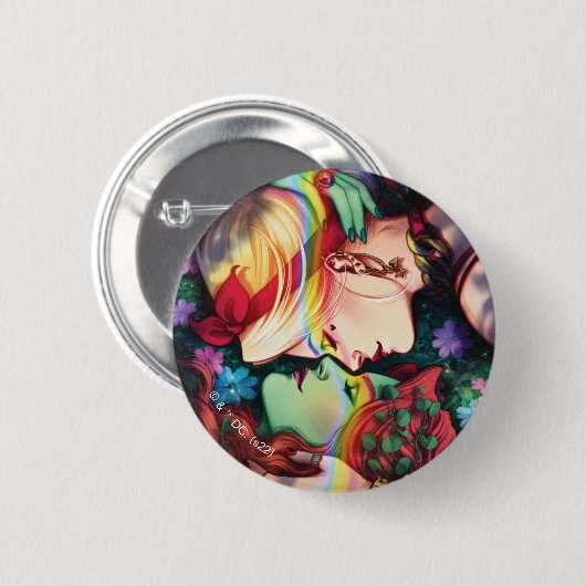 DCプライドハーレークイン&ポイズンアイビー漫画カバー 缶バッジ (正面&裏面)