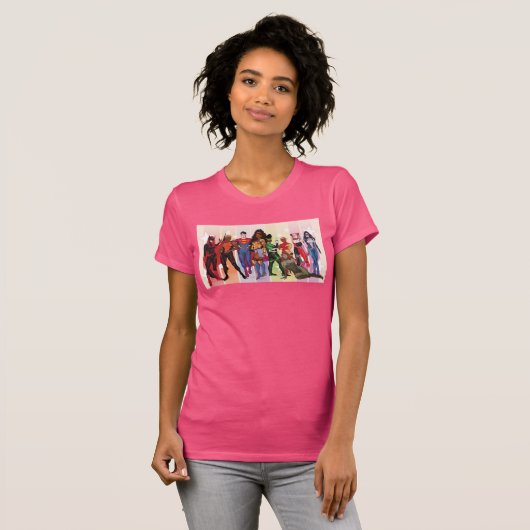 DCプライド漫画カバー2022バリアント Tシャツ (正面フル)