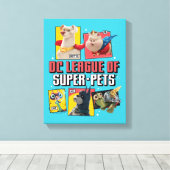 DCペットすごい連盟キャラクターパネル キャンバスプリント (インサイチュ (ウッドフロア))