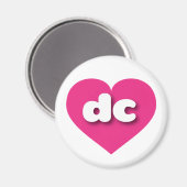 dcホットピンクハート- I love dc マグネット (正面/裏面)