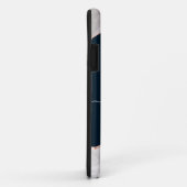 DCホワイト&バラ金ゴールドブラックフォグラアゲートモノグラム Case-Mate iPhoneケース (裏面/右)