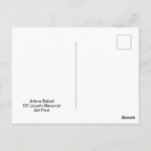 DCリンカーン記念館 ポストカード (裏面)