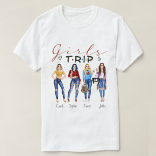 DC女パーソナライズされた子用トリップシャツ、旅行用ギフト  Tシャツ