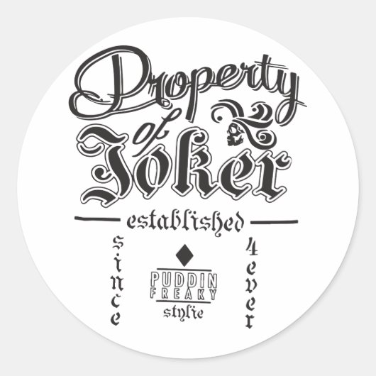 Dc漫画ジョーカー後輩の自殺スクワッドプロパティ ラウンドシール (正面)