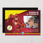 DC漫画 |フラッシュフォト誕生日 招待状 (正面/裏面)