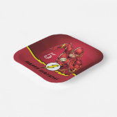 DC漫画 |フラッシュ誕生日 ペーパープレート (傾斜あり)