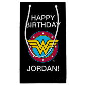 DC漫画 |女疑問に思の円と星のロゴ スモールペーパーバッグ (裏面)