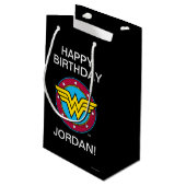 DC漫画 |女疑問に思の円と星のロゴ スモールペーパーバッグ (裏面アングル)