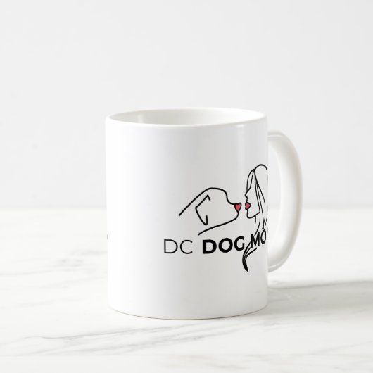 DC犬のお母さんのマグ2 コーヒーマグカップ (正面右)