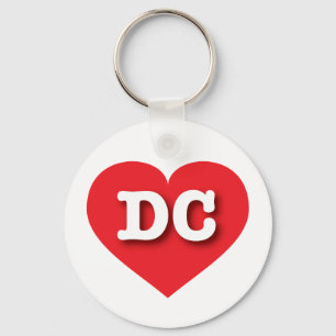 DC赤いハート- I love DC キーホルダー