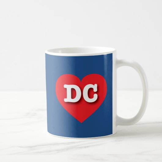 DC赤いハート- I love DC コーヒーマグカップ (右)