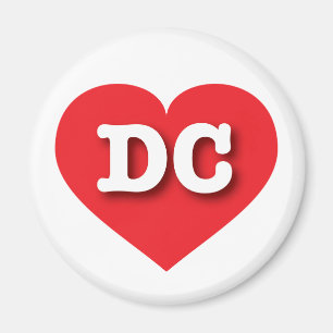 DC赤いハート- I love DC マグネット