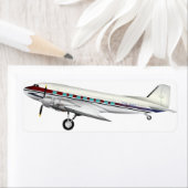 DC3航空機 ラベル (インサイチュ)