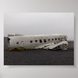 DC9飛行機の残骸 ポスター