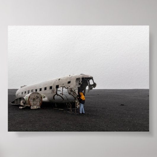 DC9飛行機の残骸 ポスター (正面)