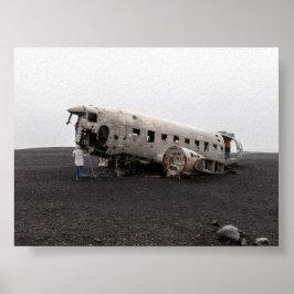 DC9飛行機の残骸 ポスター