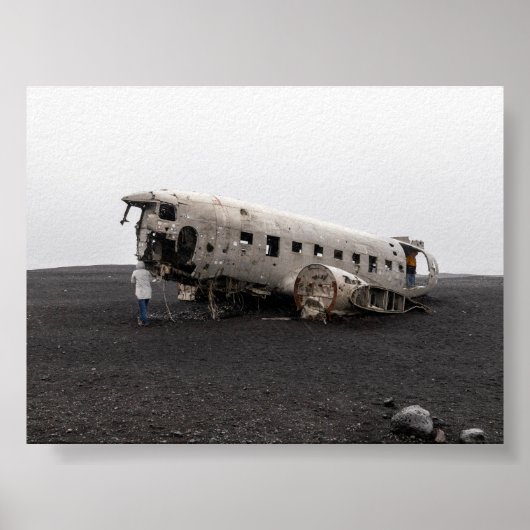 DC9飛行機の残骸 ポスター (正面)