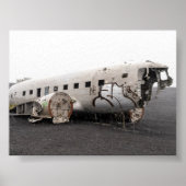 DC9飛行機の残骸 ポスター (正面)