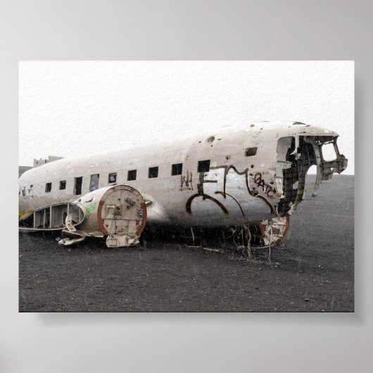 DC9飛行機の残骸 ポスター (正面)