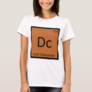 Dc - ダークチョコレート 化学元素周期表 tシャツ