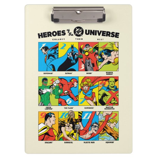 DC™ユニバースのヒーローたち クリップボード (正面)