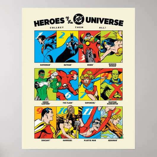DC™ユニバースのヒーローたち ポスター (正面)