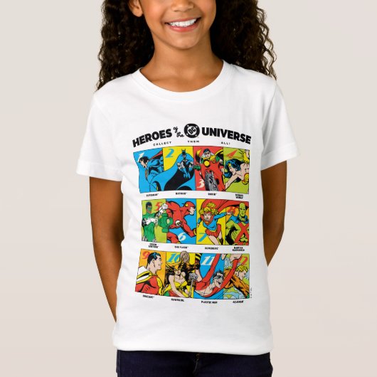 DC™ユニバースのヒーローたち Tシャツ (正面)