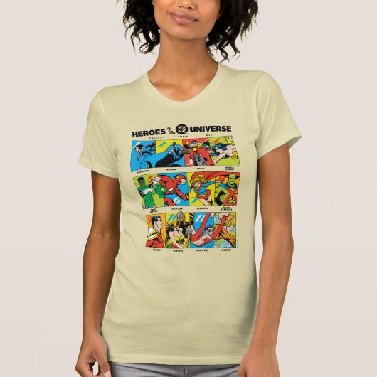 DC™ユニバースのヒーローたち Tシャツ (正面)