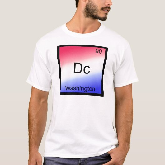Dc - ワシントン、元素記号 tシャツ (正面)