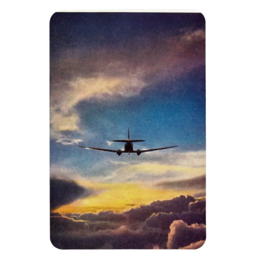 DC-3エアライナー&セッティングサンマグネット マグネット (縦)