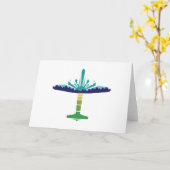 dc 6エアライナーの夕日 カード (黄色い花)