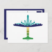 dc 6エアライナーの夕日 ポストカード (正面/裏面)