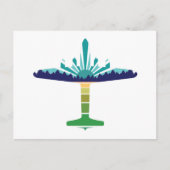 dc 6エアライナーの夕日 ポストカード (正面)