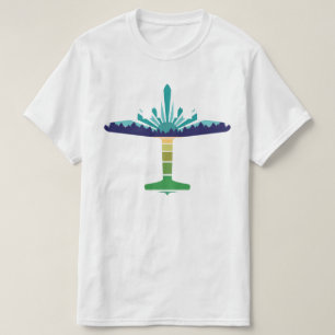 dc 6エアライナーの夕日 tシャツ