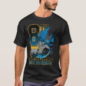 DC Comics Batman 8th Birthday Bat Swing Action Pos Tシャツ (正面)