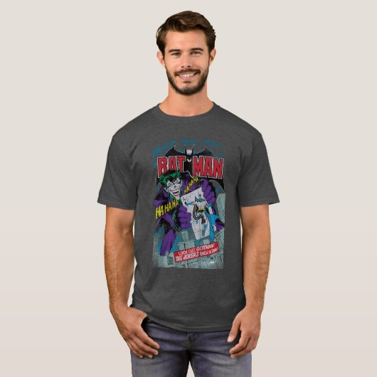 DC Comics Batman and Joker Comic Cover boy Tシャツ (正面フル)