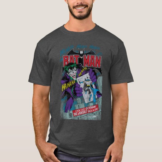 DC Comics Batman and Joker Comic Cover boy Tシャツ (正面)