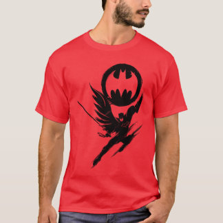DC Comics Batman Bat Signal Ink Splotch Silhouette Tシャツ