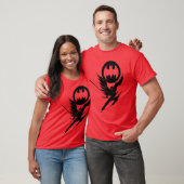 DC Comics Batman Bat Signal Ink Splotch Silhouette Tシャツ (ユニセックス)