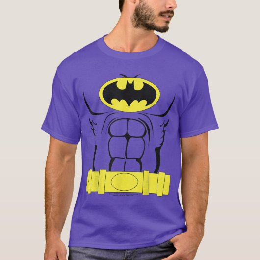 DC Comics Batman Costume Outline Tシャツ (正面)