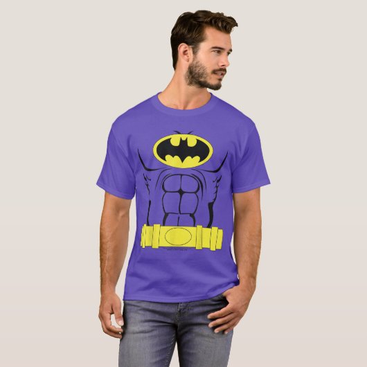 DC Comics Batman Costume Outline Tシャツ (正面フル)