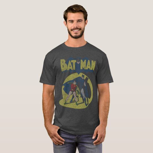 DC Comics Batman Vintage Spotlight Tシャツ (正面フル)