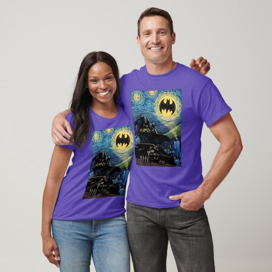 DC Comics Batmanhe Dark Knight Starry Night Style  Tシャツ (ユニセックス)