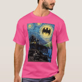 DC Comics Batmanhe Dark Knight Starry Night Style  Tシャツ (正面)