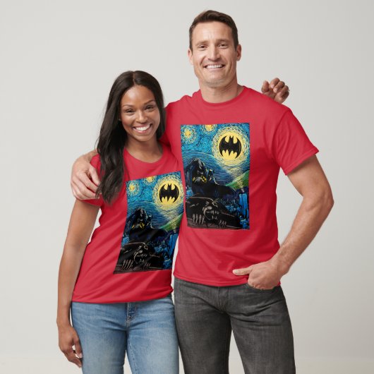 DC Comics Batmanhe Dark Knight Starry Night Style  Tシャツ (ユニセックス)